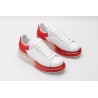 AMQ white oversized sneakers with red heel