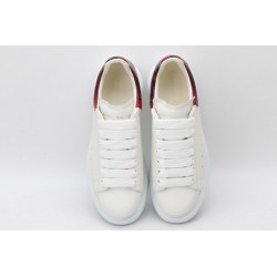 AMQ White &amp; Red Python Oversized Sneakers