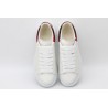 AMQ White &amp; Red Python Oversized Sneakers