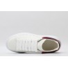 AMQ White &amp; Red Python Oversized Sneakers