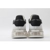 AMQ white oversized sneakers with black heel