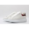 AMQ White &amp; Red Python Oversized Sneakers