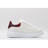 AMQ White &amp; Red Python Oversized Sneakers