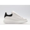 AMQ white oversized sneakers with black heel