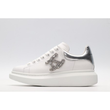 AMQ oversized sneakers with siL*Ver heel