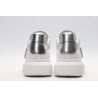 AMQ oversized sneakers with siL*Ver heel