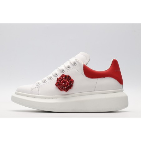 AMQ oversized sneakers with red heel