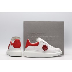 AMQ oversized sneakers with red heel