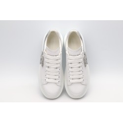 AMQ oversized sneakers with siL*Ver heel