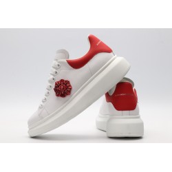 AMQ oversized sneakers with red heel