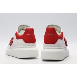 AMQ oversized sneakers with red heel