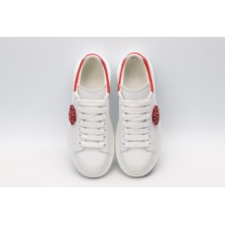 AMQ oversized sneakers with red heel