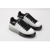 AMQ White &amp; Black Python Oversized Sneakers