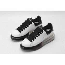 AMQ White &amp; Black Python Oversized Sneakers