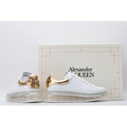 AMQ oversized sneakers with gold heel