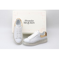 AMQ oversized sneakers with gold heel