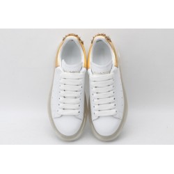 AMQ oversized sneakers with gold heel