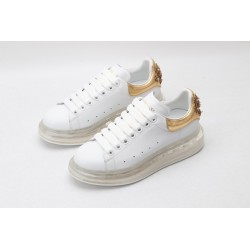 AMQ oversized sneakers with gold heel