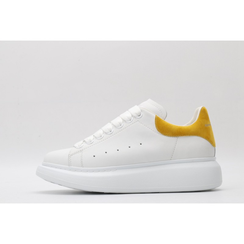 AMQ oversized sneakers with yellow heel