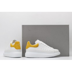 AMQ oversized sneakers with yellow heel