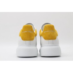 AMQ oversized sneakers with yellow heel