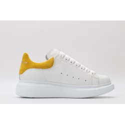 AMQ oversized sneakers with yellow heel