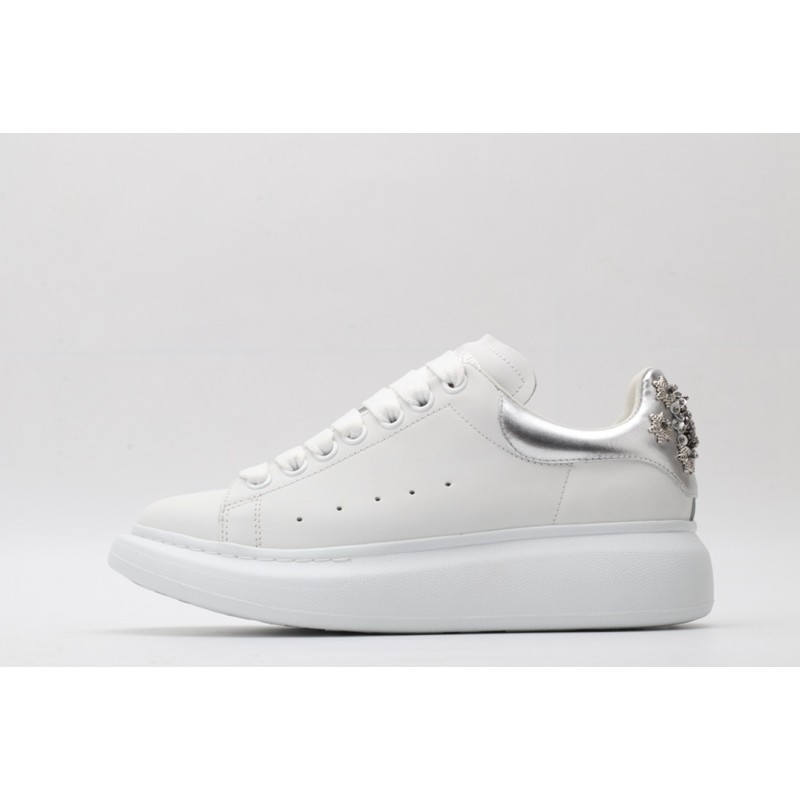 AMQ oversized sneakers with siL*Ver heel