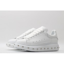 AMQ white oversized sneakers