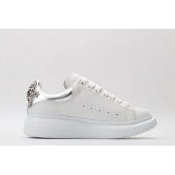 AMQ oversized sneakers with siL*Ver heel