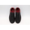 AMQ black oversized sneakers with red heel