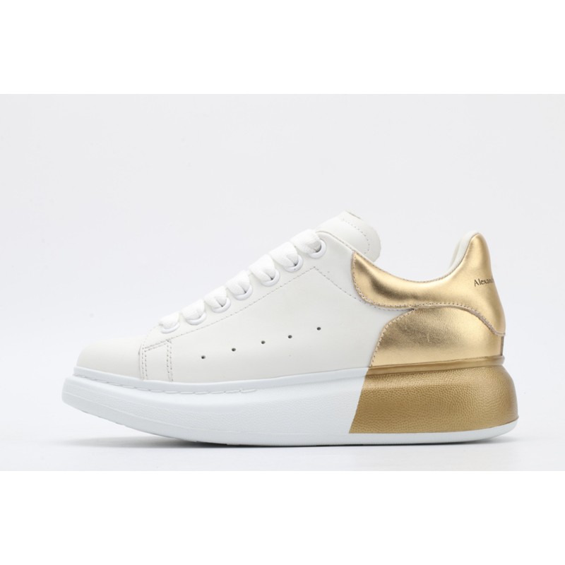 AMQ oversized sneakers with gold heel