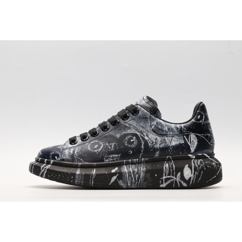 AMQ black oversized sneakers