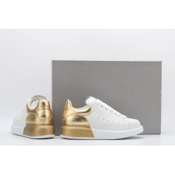 AMQ oversized sneakers with gold heel