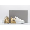 AMQ oversized sneakers with gold heel