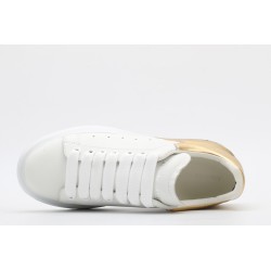 AMQ oversized sneakers with gold heel