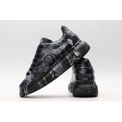 AMQ black oversized sneakers