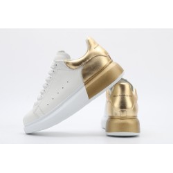 AMQ oversized sneakers with gold heel