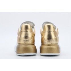 AMQ oversized sneakers with gold heel