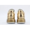 AMQ oversized sneakers with gold heel