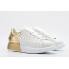 AMQ oversized sneakers with gold heel