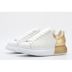 AMQ oversized sneakers with gold heel