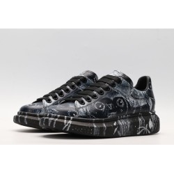 AMQ black oversized sneakers