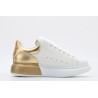 AMQ oversized sneakers with gold heel