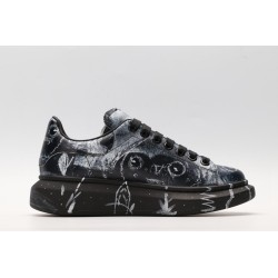 AMQ black oversized sneakers