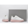 AMQ white&amp;rose oversized sneakers