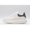 AMQ White &amp; Black Studded Oversized Sneakers