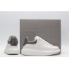 AMQ White &amp; Black Studded Oversized Sneakers