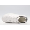 AMQ White &amp; Black Studded Oversized Sneakers