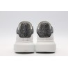 AMQ White &amp; Black Studded Oversized Sneakers