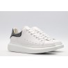 AMQ White &amp; Black Studded Oversized Sneakers